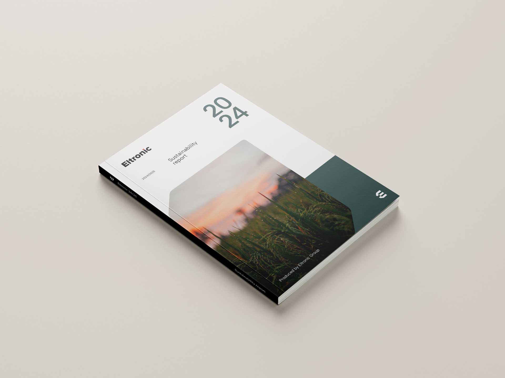 eltronic sustainability report design by camilla wedege