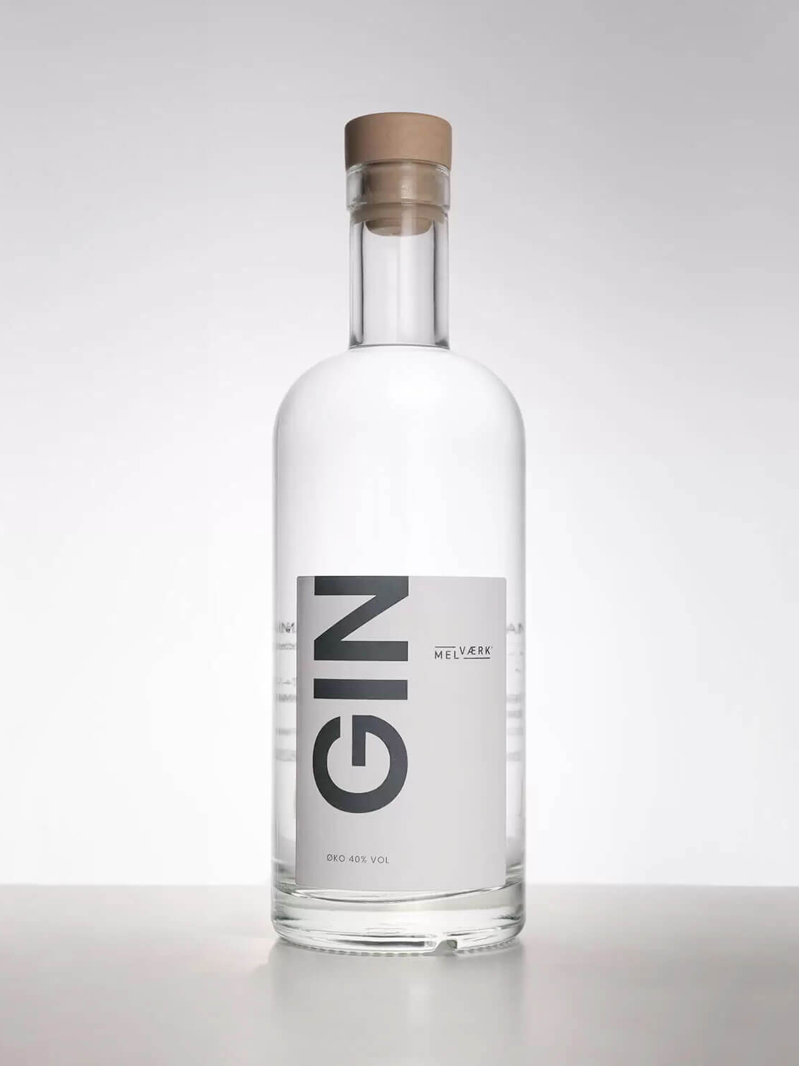 Melv&aelig;rk gin packaging design by Camilla Wedege