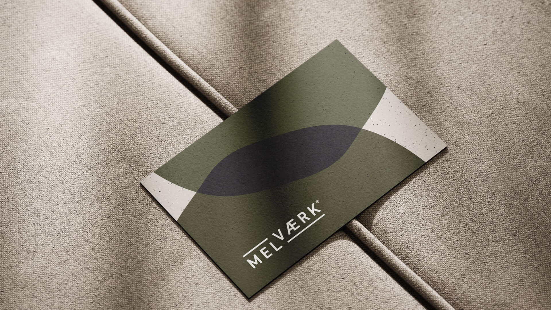 Melv&aelig;rk businesscard design by Camilla Wedege