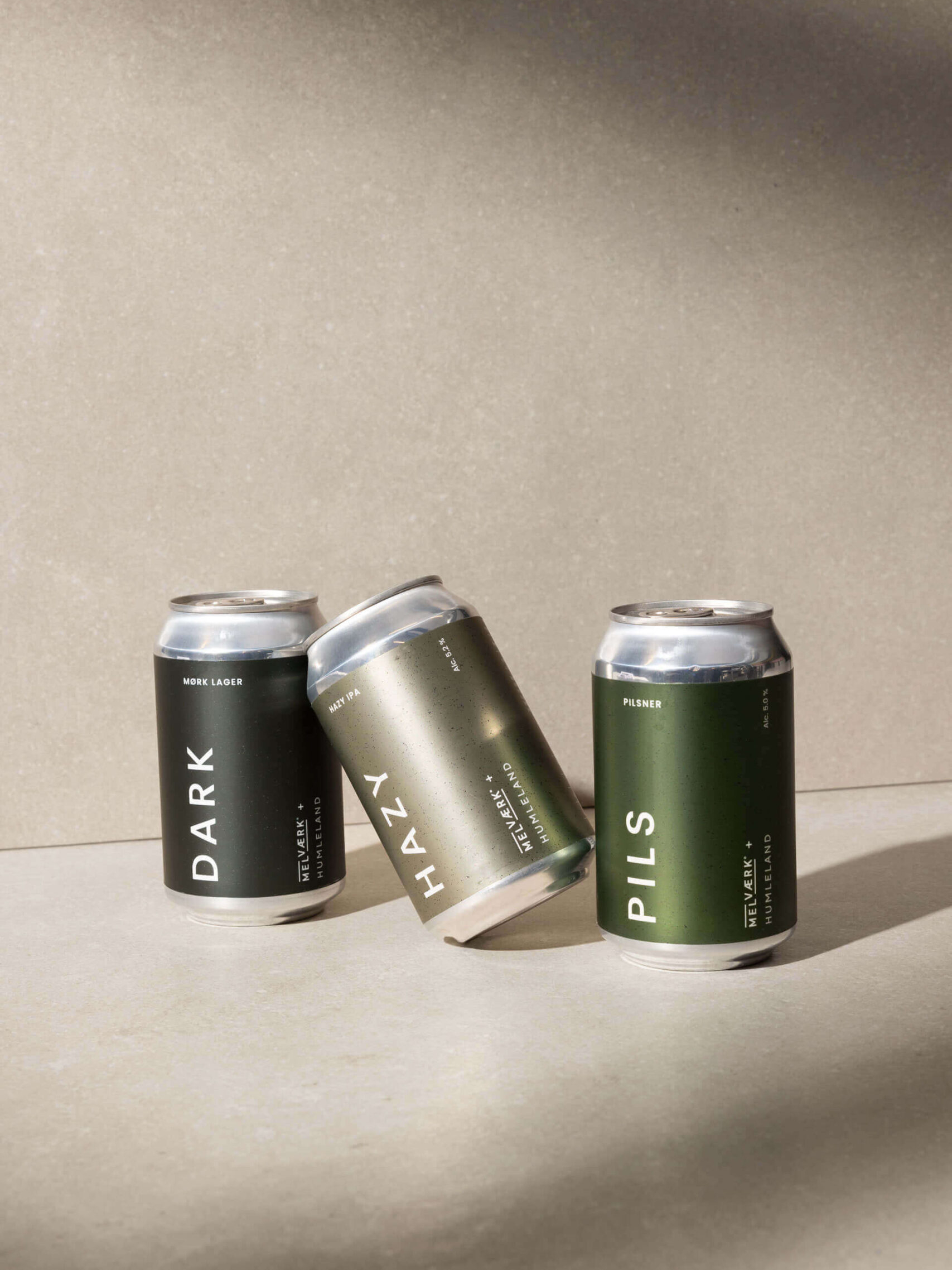 Melv&aelig;rk beer packaging designed by Camilla Wedege