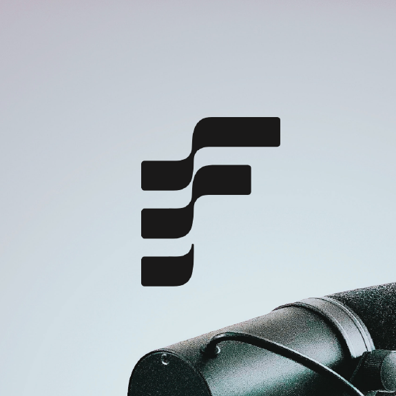Frekvens Media logo icon designed by Camilla Wedege