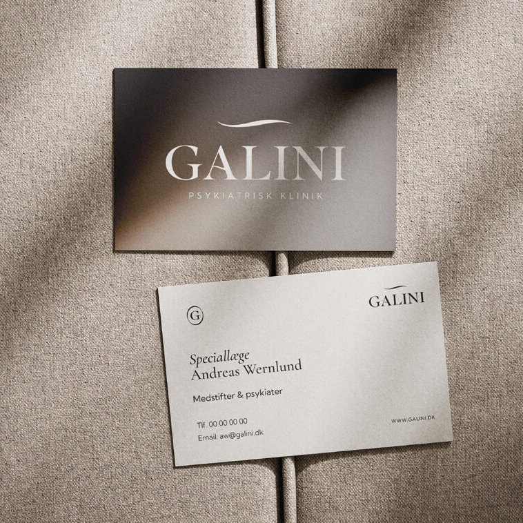 Galini logo design and businesscard by Camilla Wedege