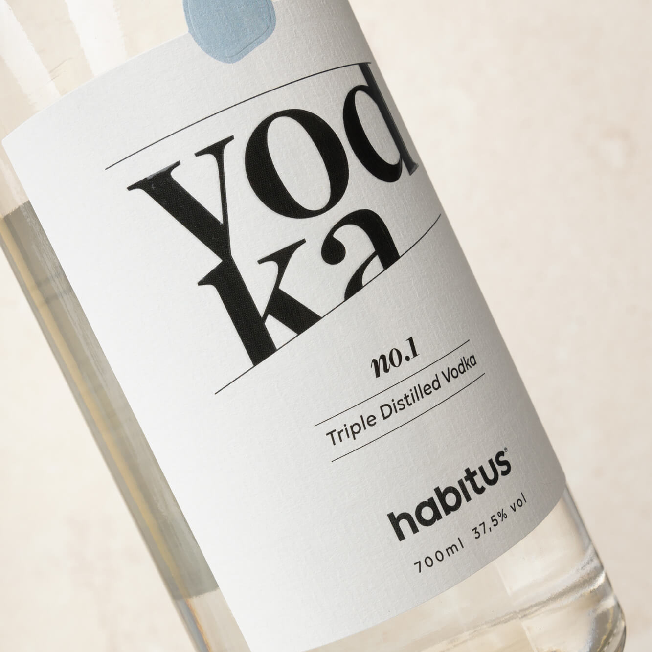 Habitus vodka label design by camilla wedege