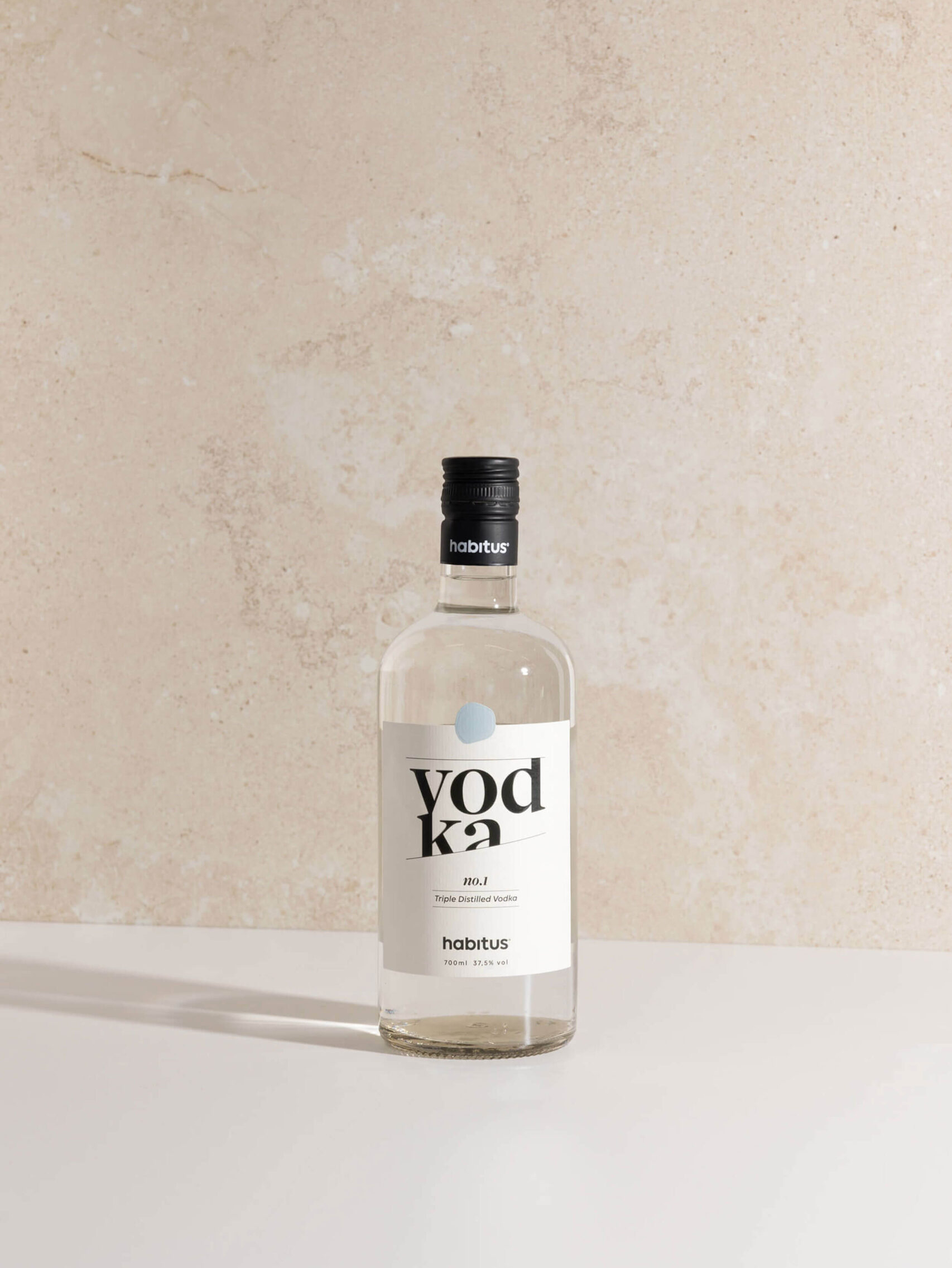 Habitus vodka label design by camilla wedege